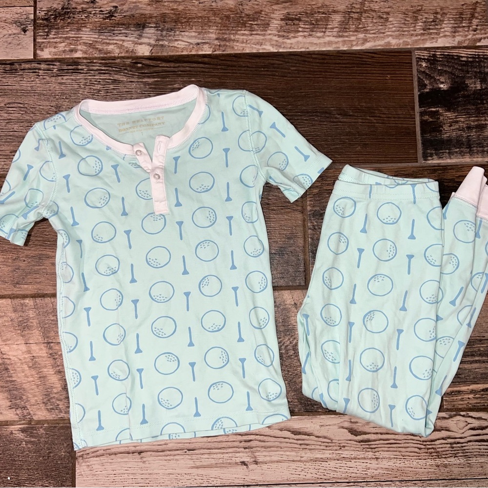 The Beaufort Bonnet Company Two Piece Short Sleeve Pajama Set